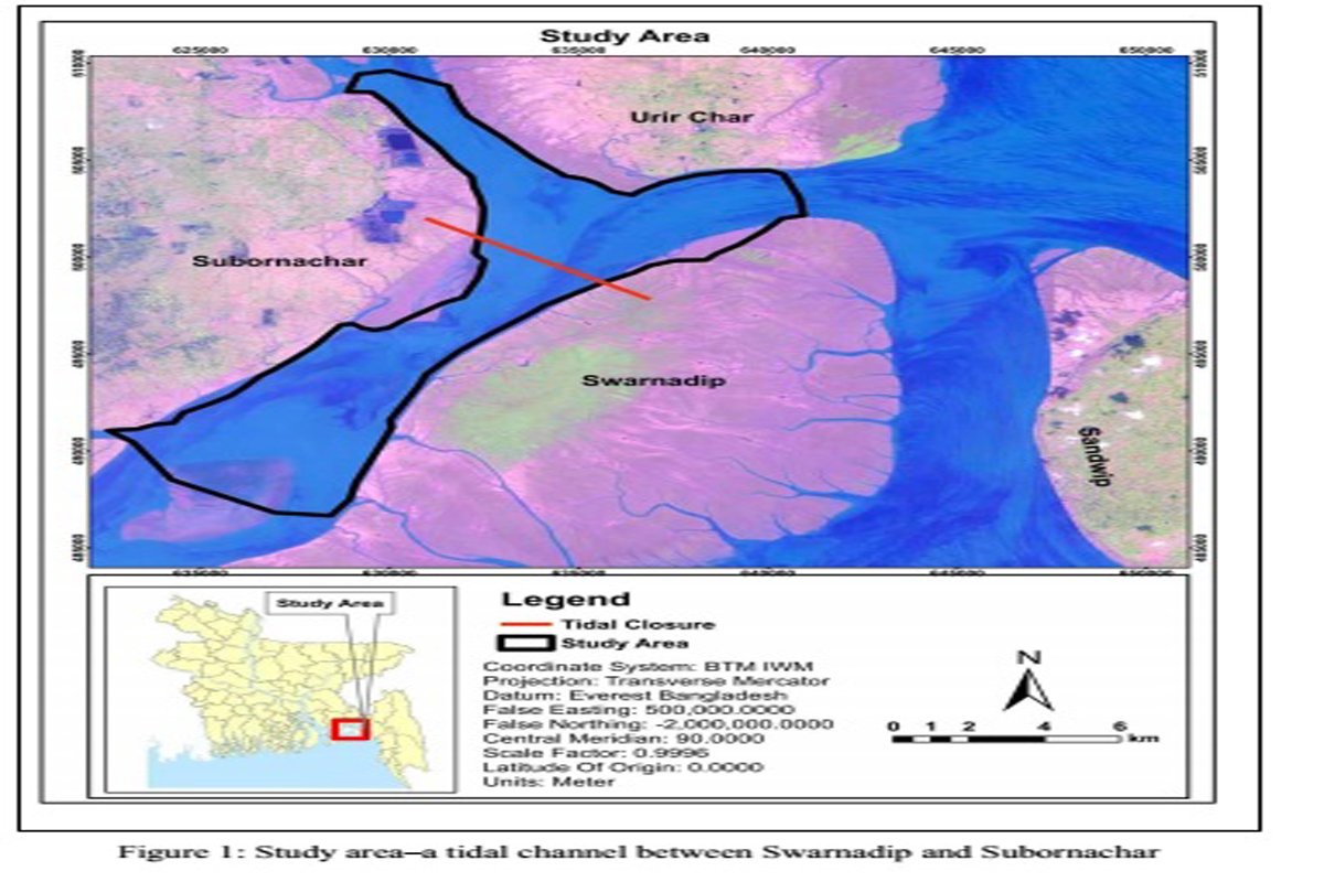 Study on the Hydraulics During the Construction of a Closure in a Tidal Channel at Meghna Estuary